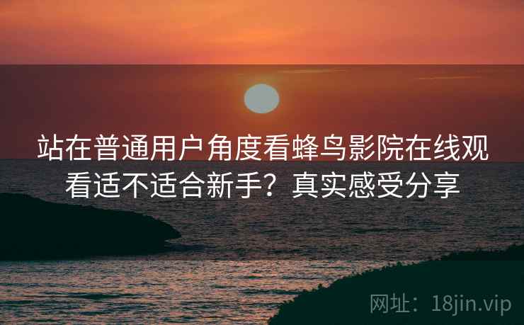站在普通用户角度看蜂鸟影院在线观看适不适合新手？真实感受分享