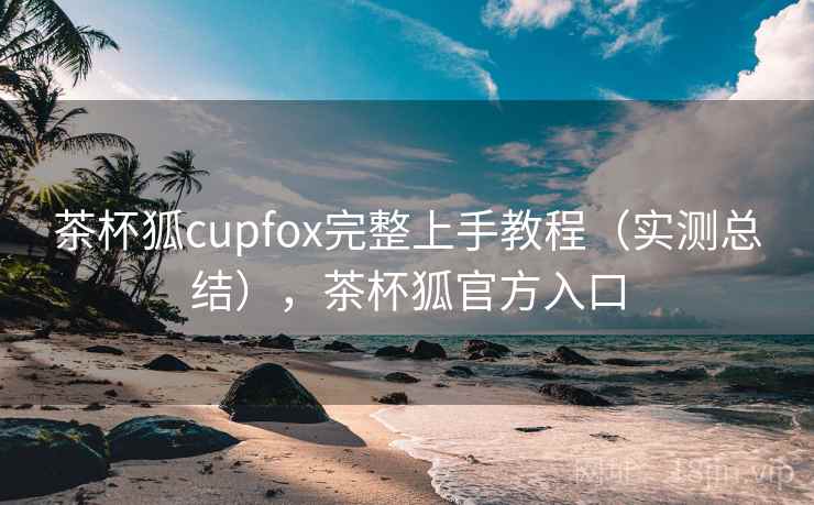 茶杯狐cupfox完整上手教程（实测总结），茶杯狐官方入口