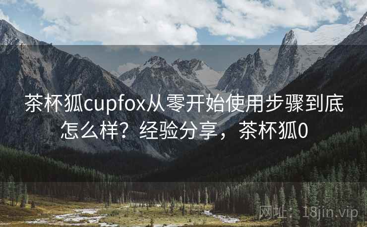 茶杯狐cupfox从零开始使用步骤到底怎么样？经验分享，茶杯狐0