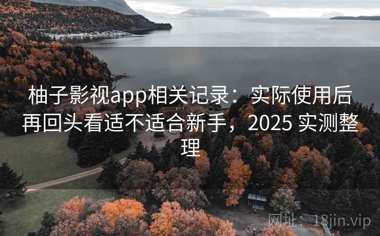 柚子影视app相关记录：实际使用后再回头看适不适合新手，2025 实测整理