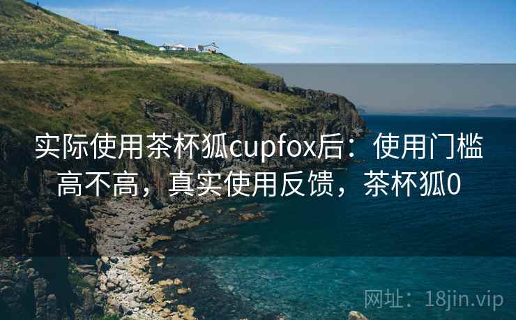 实际使用茶杯狐cupfox后：使用门槛高不高，真实使用反馈，茶杯狐0