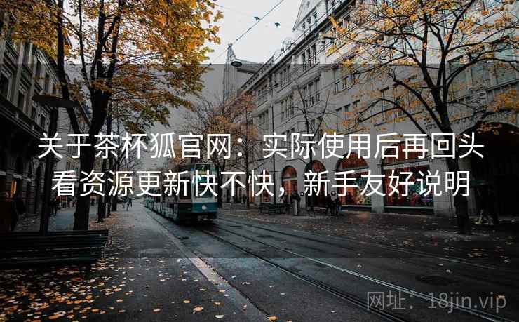 关于茶杯狐官网：实际使用后再回头看资源更新快不快，新手友好说明