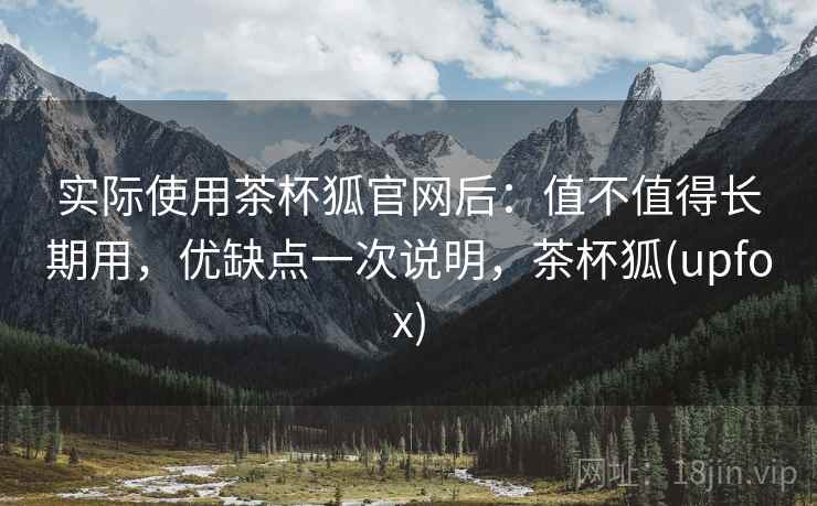 实际使用茶杯狐官网后：值不值得长期用，优缺点一次说明，茶杯狐(upfox)